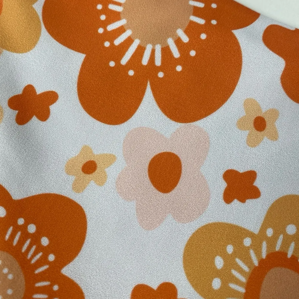 Aurelle Swim X McCall Mitchell White and Orange Floral Bikini - Image 16