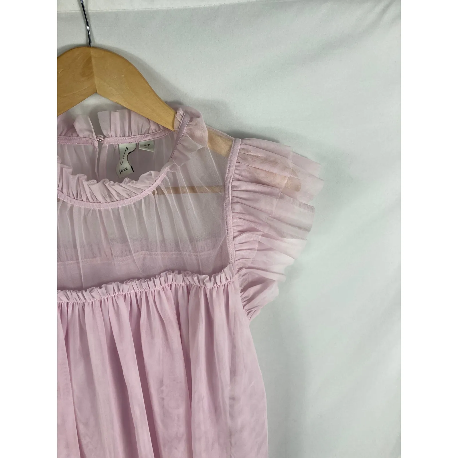 Joie Purple Tulle Blouse Size Small - Image 3