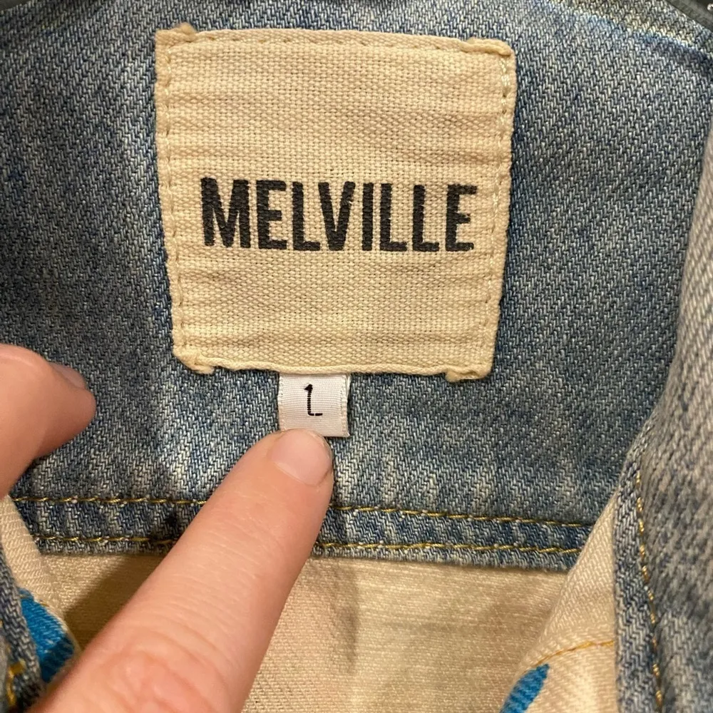 Brandy Melville US Flag Stars Stripes Denim Jacket Custom Hand Painted S… - Image 3