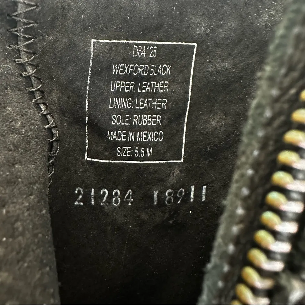 NEW Harley Davidson Wexford Black Heeled Ankle Boots Womens 5.5 Studded Biker - Image 9