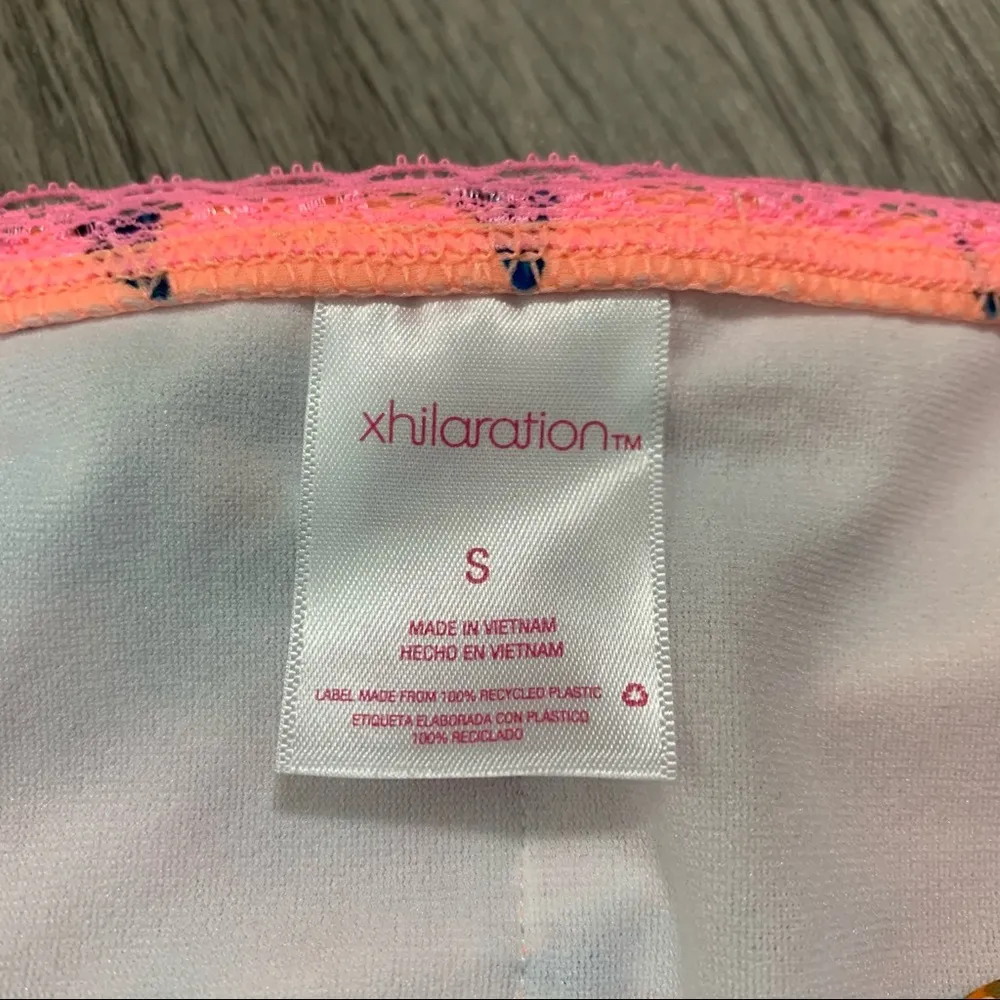 Xhileration Coral Floral Swim Bottom; Small women’s NEW - Image 4