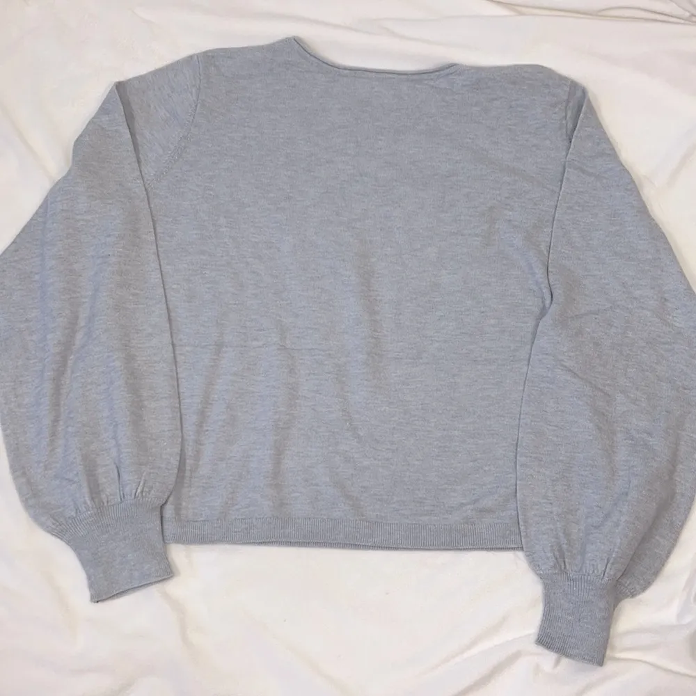 sweater lightweight long sleeve heather gray size XL - Image 8