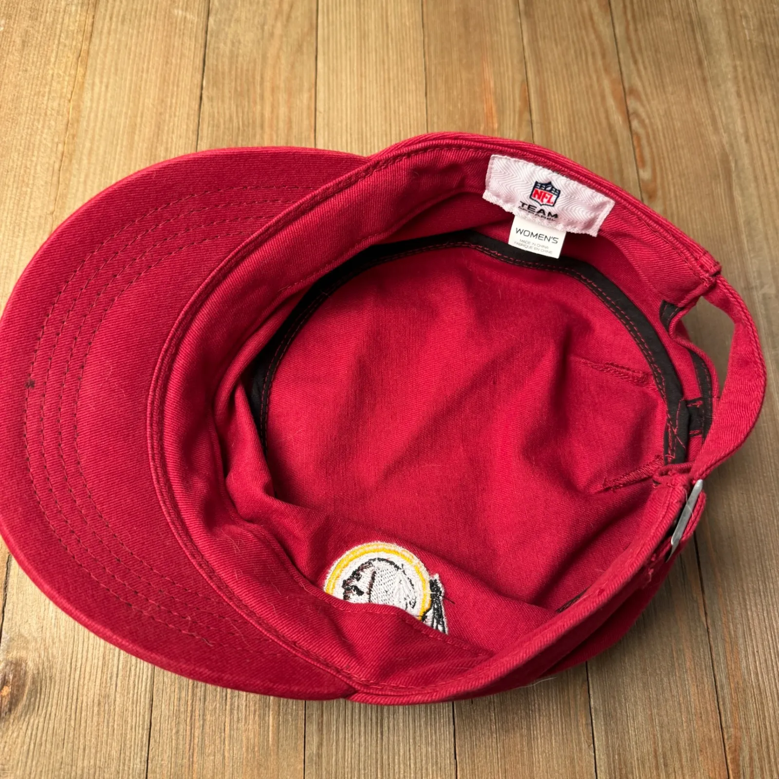 NFL‎ Washington Redskins Womens Red Military Cap Hat Sequin Logo Adjustable - Image 6