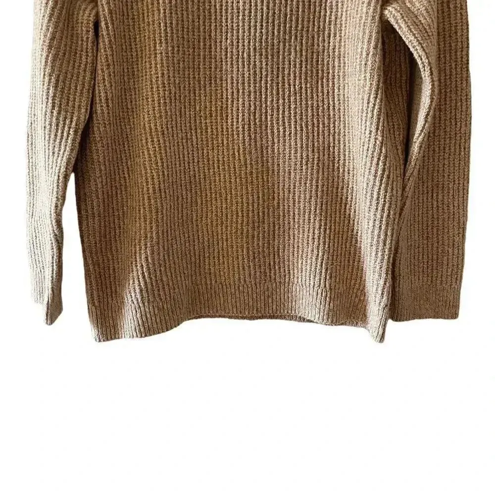 BP Cream Knit Long Sleeves Crewneck Cozy Boxy Womens Sweter SZ S - Image 4