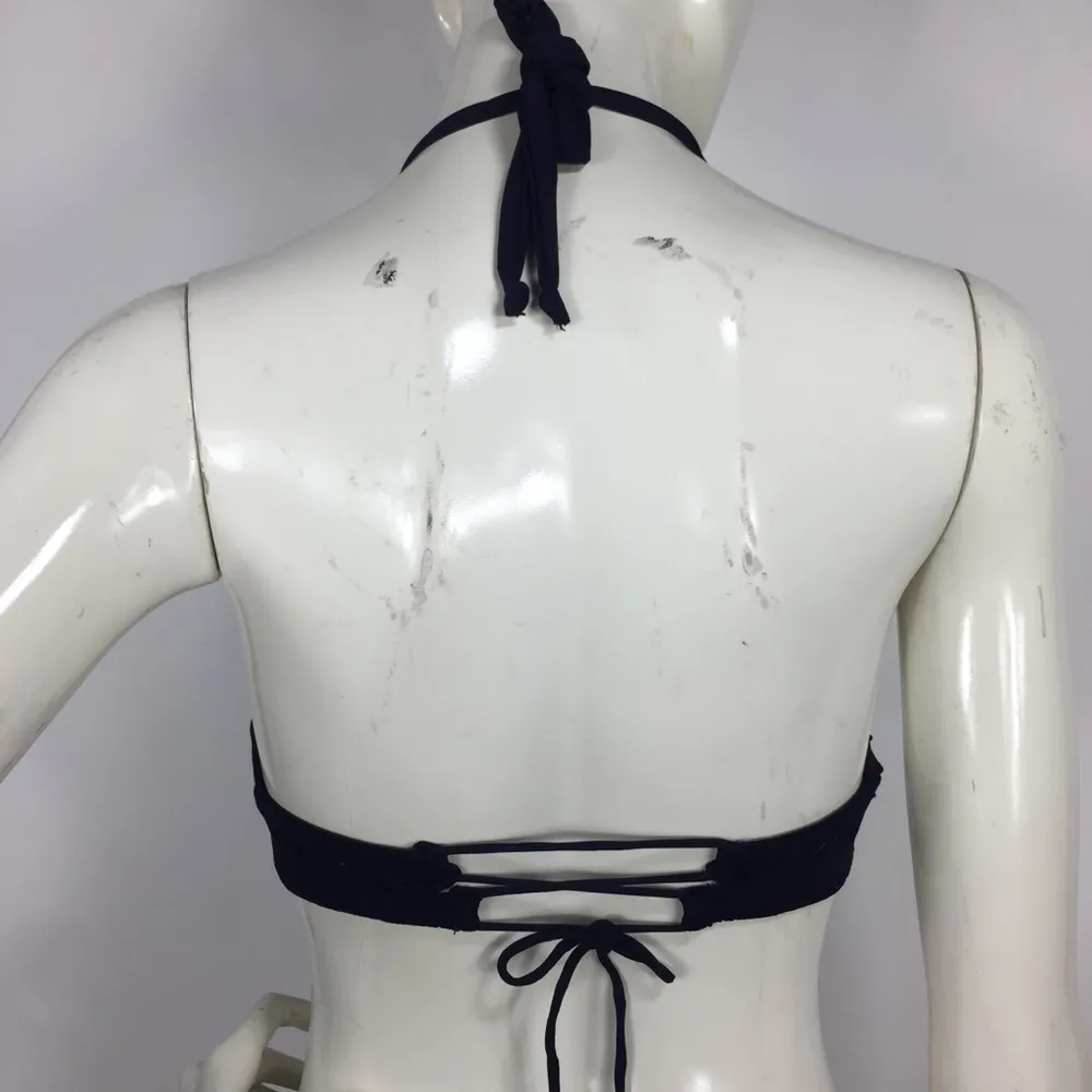 Robin Piccone  Clarissa Halter Bikini Top Midnight - Image 12