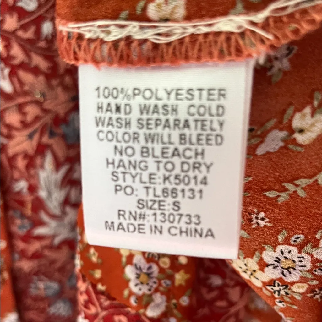 Umgee Rust Floral Blouse - Image 8