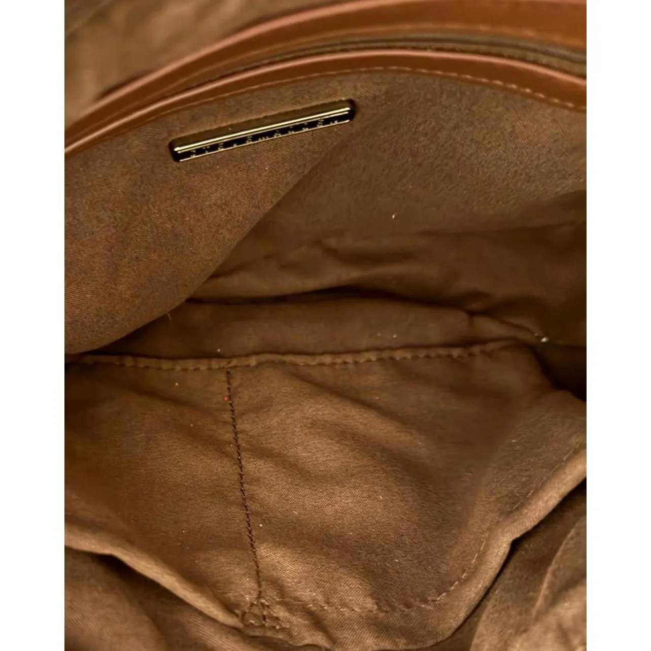 NEW Steve Madden Shoulder Bag Brown Coffee Hobo Purse Inside Pockets Faux Suede - Image 7