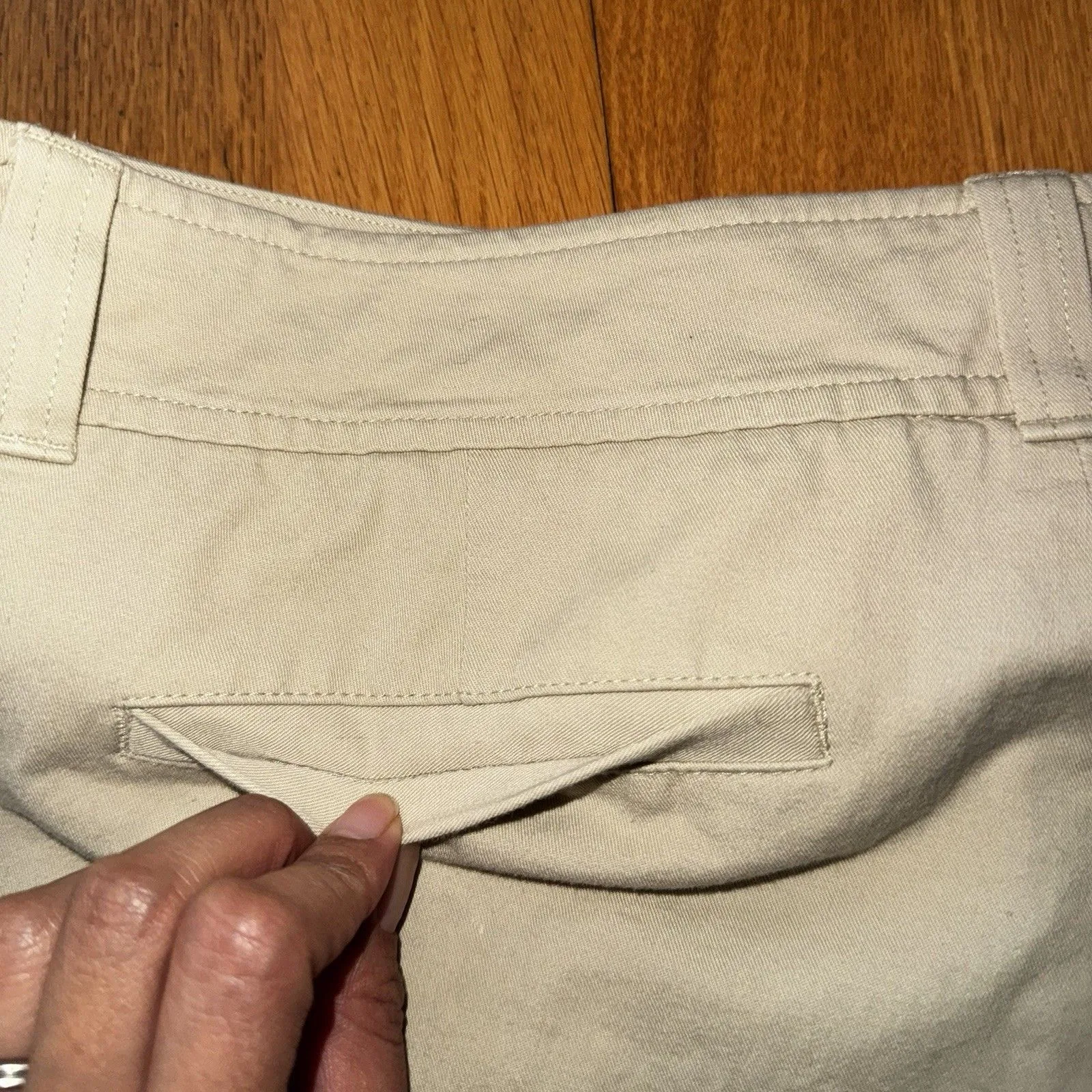 VTG Lilly Pulitzer Palm Beach Fit Pants Beige 6 GUC Resort Preppy Yatch Vacation - Image 15