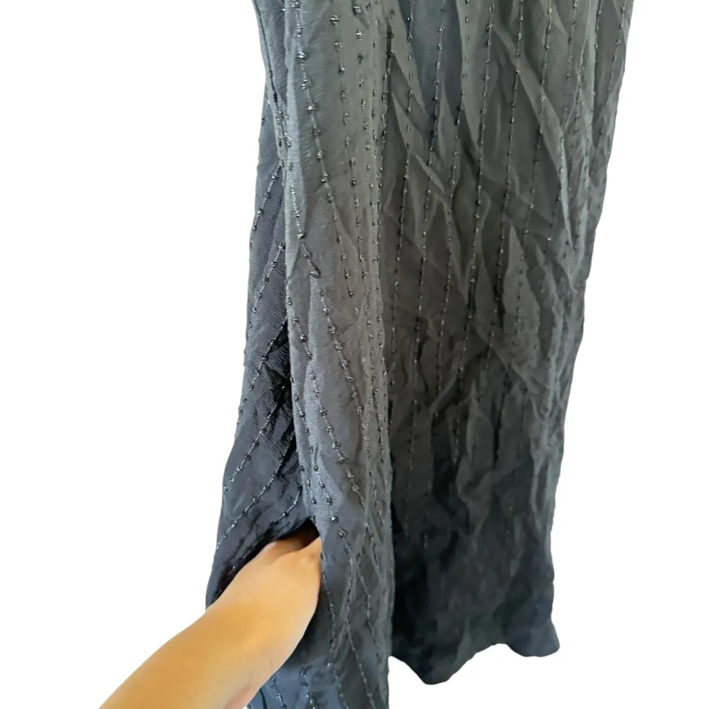 Alexander Wang Beaded Silk Black Mini Dress - Image 5