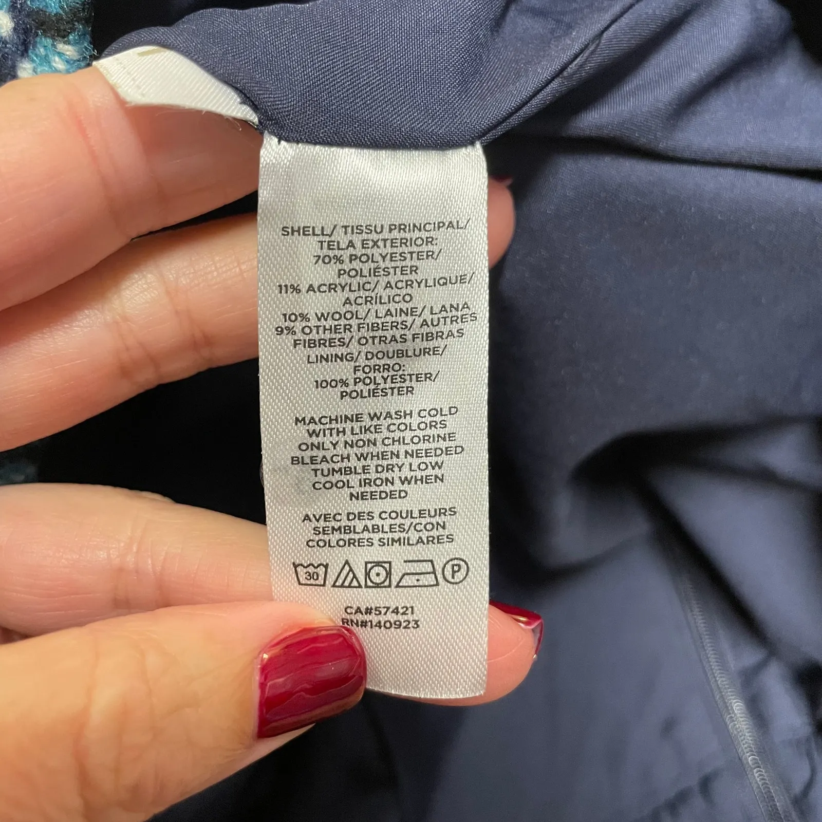 Ann Taylor LOFT Womens Green Blue Plaid Houndstooth Wool Mini Skirt 8P Petite - Image 6