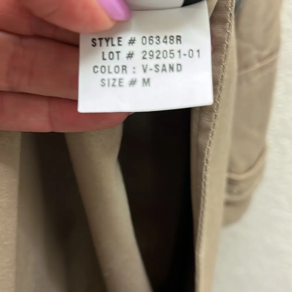 VIA SPIGA Tan Spring Double Breasted Button Front Trench Coat Size Medium - Image 8