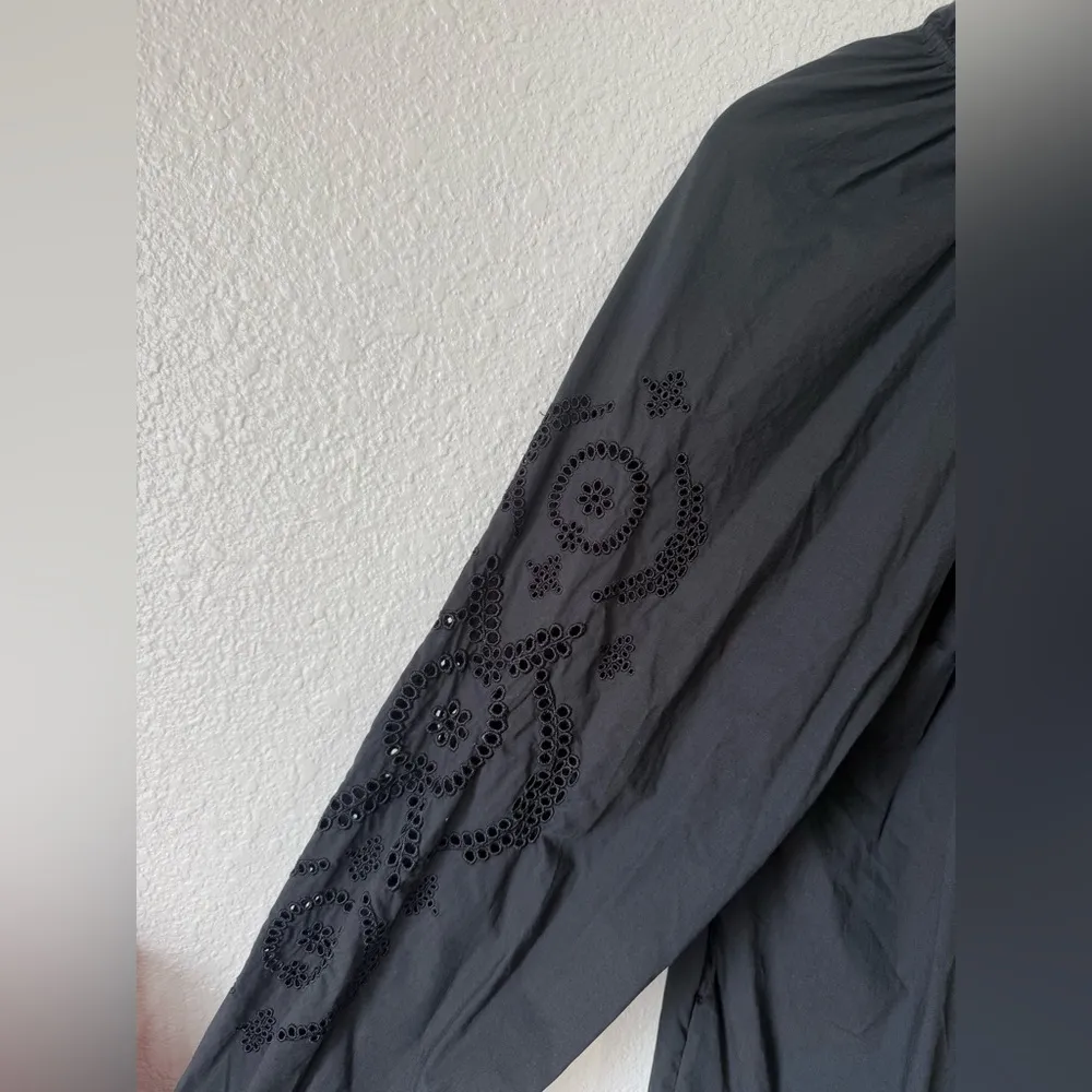 Rails Saylor Black Eyelet Dress Size Small - Image 9