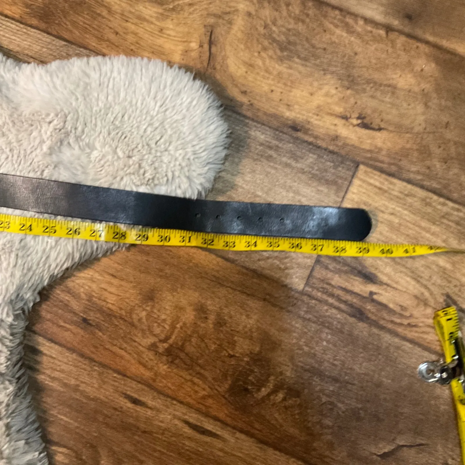 Gap Leather Belt Brown Womens Size Small Brass Hardware - Image 7