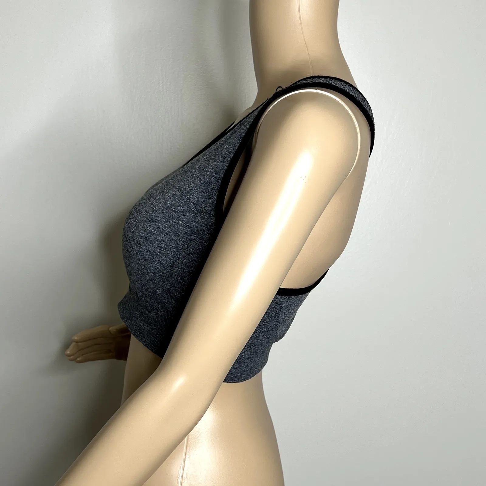 Old Navy Active Gray Racerback Sports Bra - Image 2