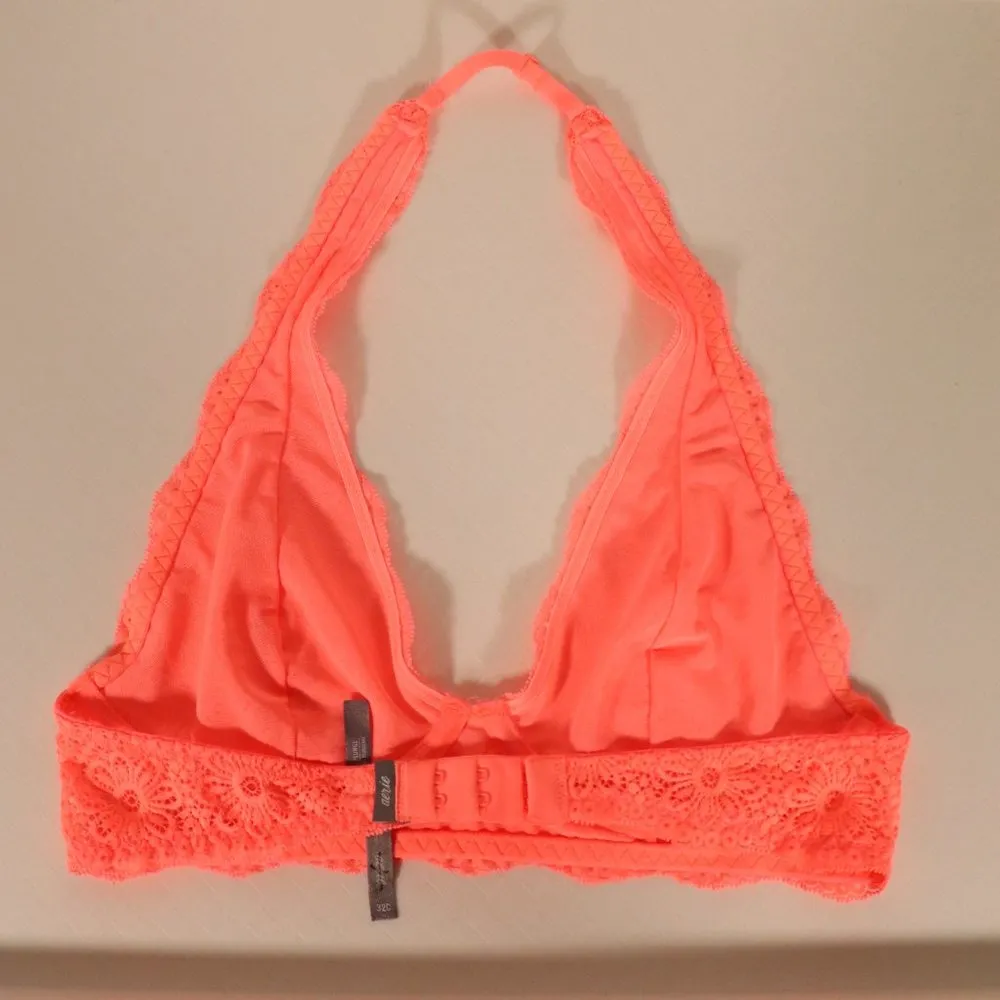 NWOT Aerie Halter Coral Bralette size 32C - Image 2
