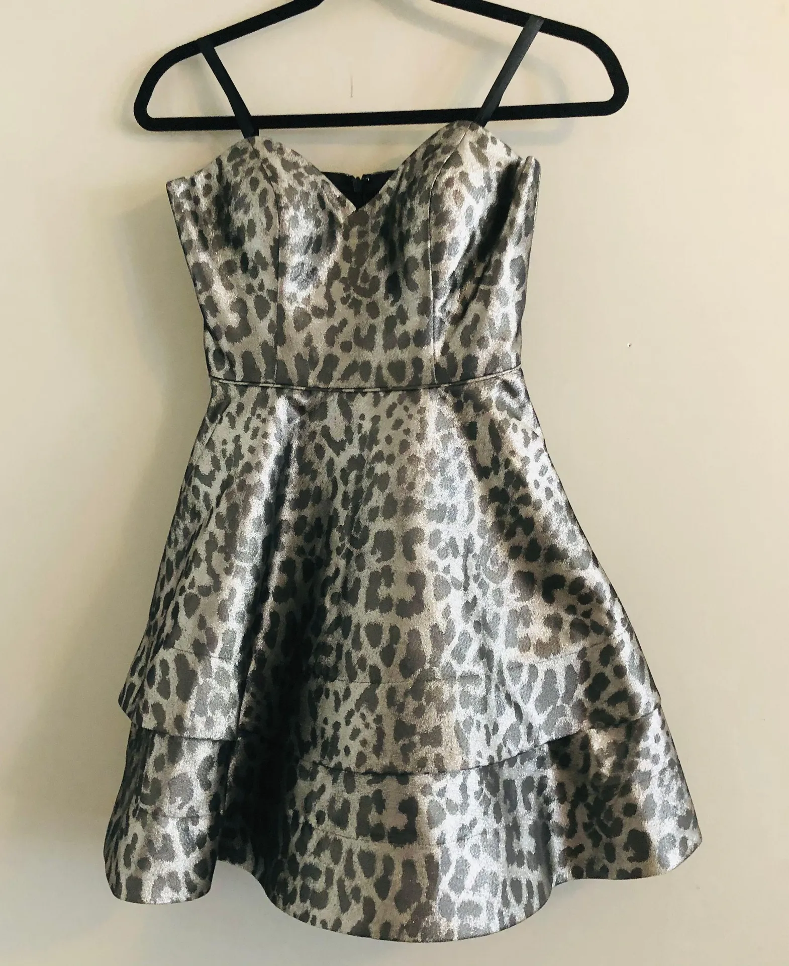 Silver Leopard Prom Dress  - Image 4