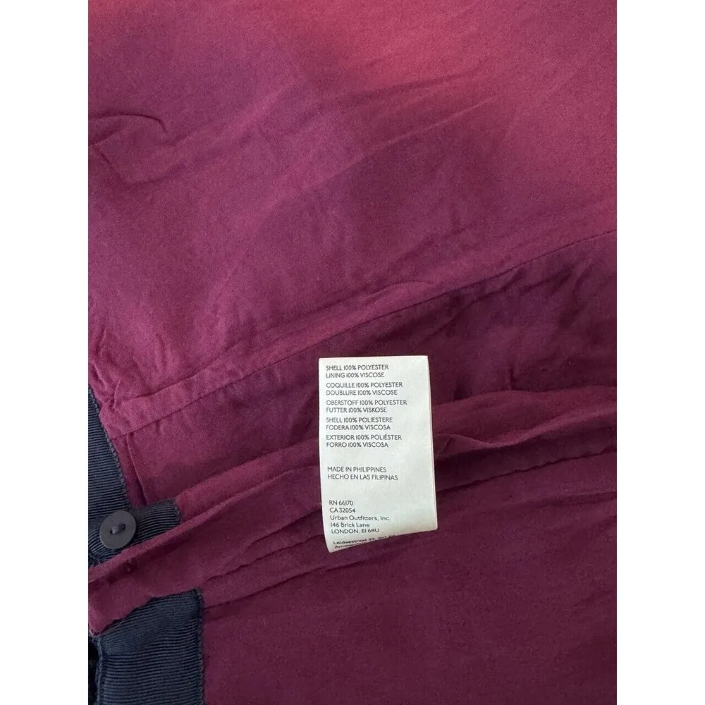 Anthropologie Maeve Womens Shorts Purple Lace High Rise Side Zip Overlay Size 6 - Image 9