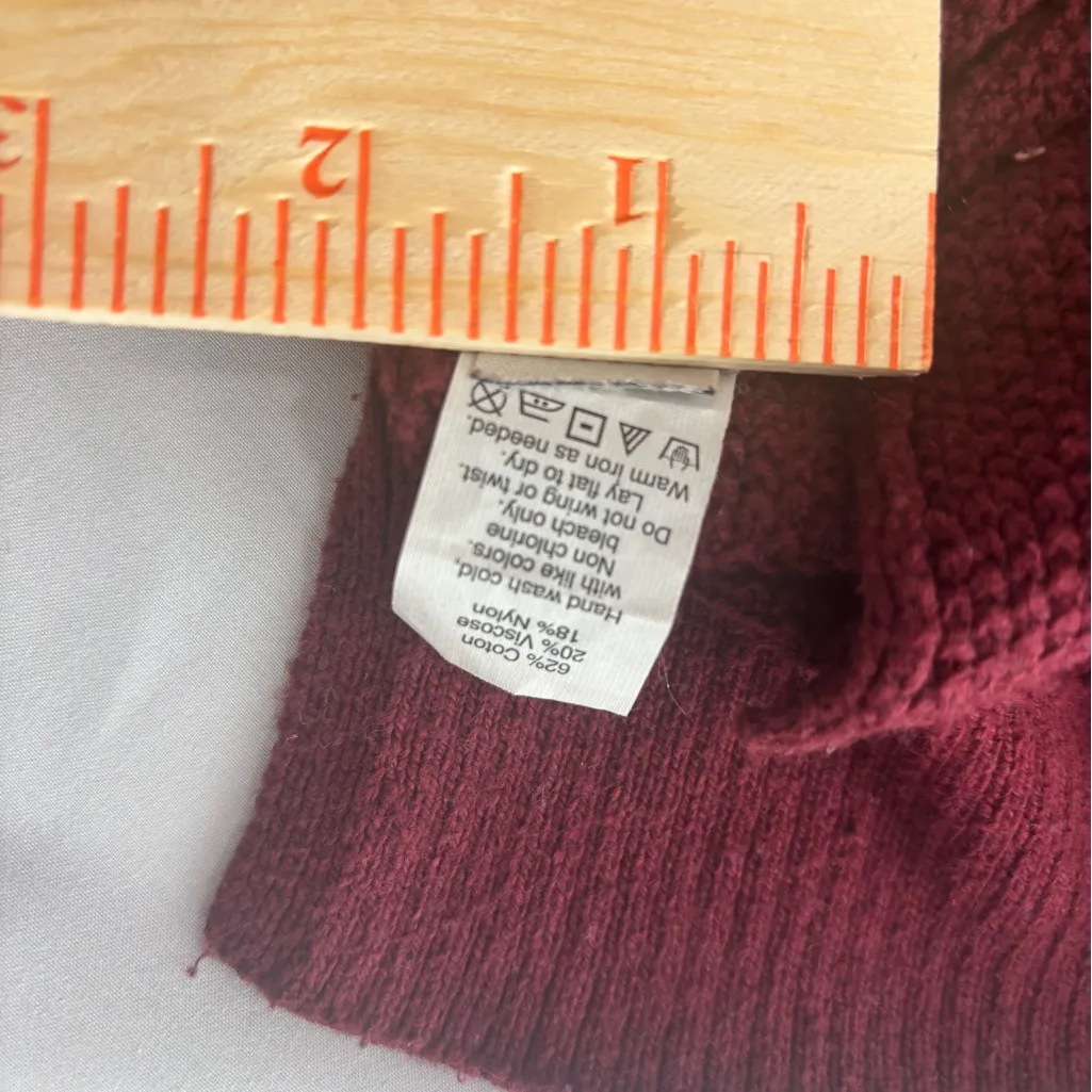 Madewell Deep Red Button-Up Cardigan - Image 9