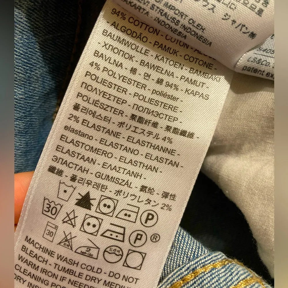 Levis Premium 721 High Rise Vintage Skinny Ankle Fray Women Denim jeans Size 27 - Image 6