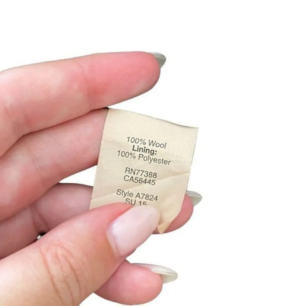 JCREW Womens Fitted Wool Blazer‎ Sz 4 - Image 4