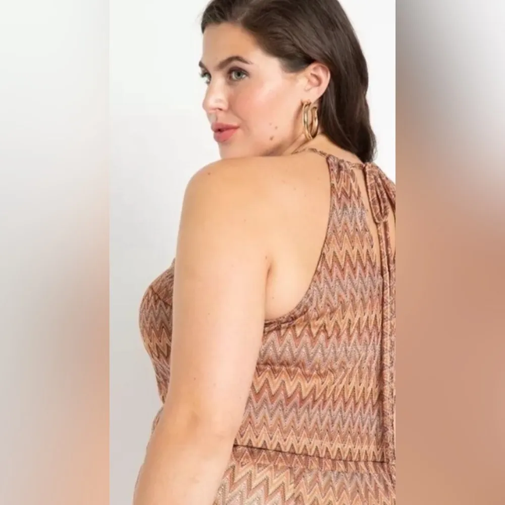 NWT!! Eloquii Crochet Tank & Pants Set with Boho Vibe, Perfect for Thanksgiving! - Image 2