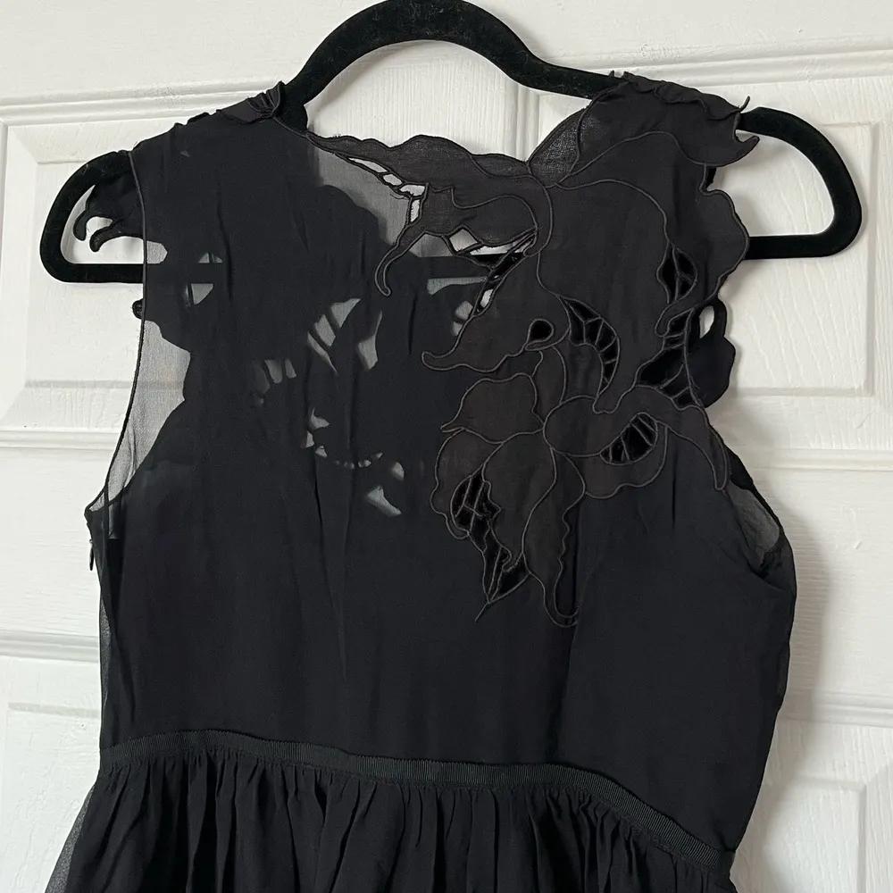 Vivienne Tam Floral Appliqué Silk Dress - Size 0 - Image 6