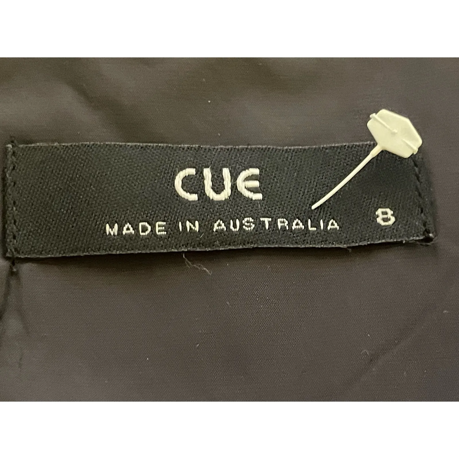 Cue Australia Cocktail Dress US Size Small Black Matte Satin Whimsygoth Formal - Image 7