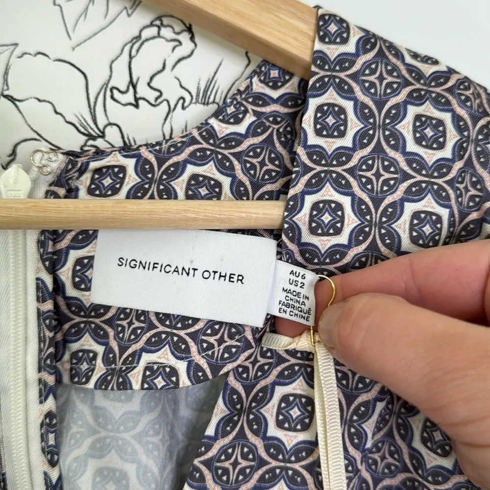 Significant Other satin Lexi dress NWT Blue Size 2 - Image 7