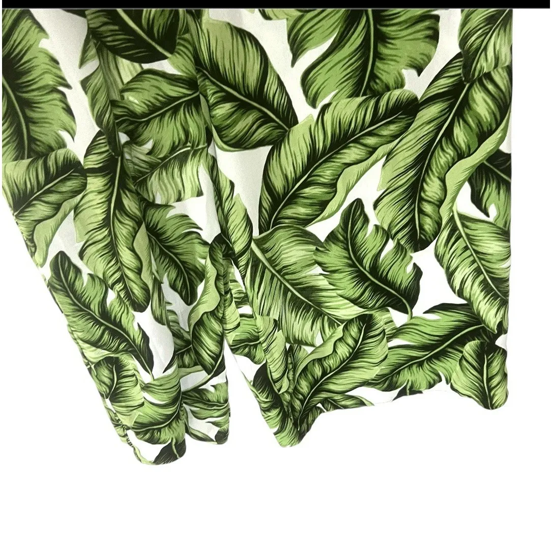 Show Me‎ Your Mumu Jumpsuit Tropical Palm Cropped Women's Medium - Image 4