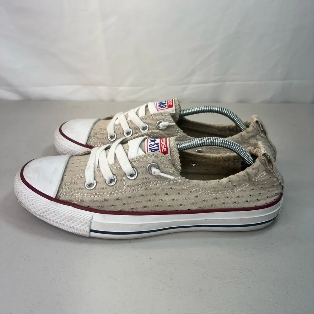 Converse Chuck Taylor Cinch Tan Eyelet Women's Shoe Size 8 #532 - Image 3