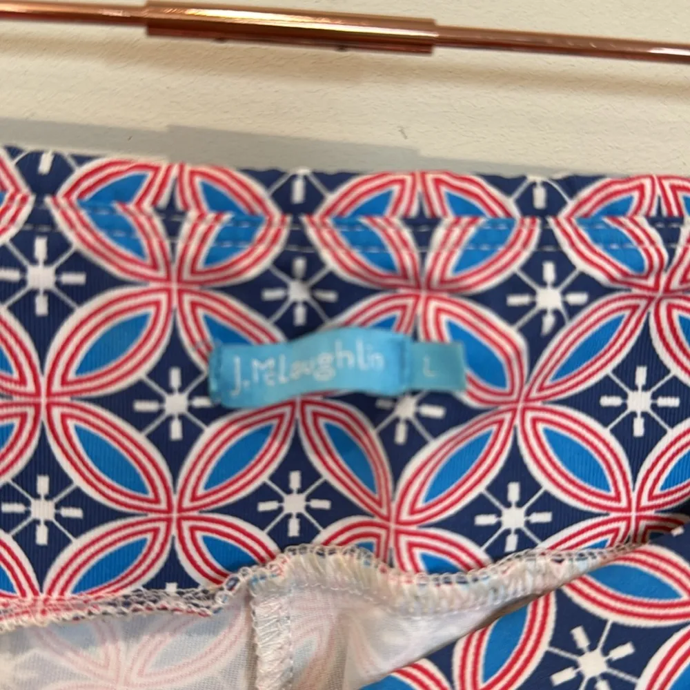 J. McLaughlin Blue and White Wide Leg Pants - Image 5