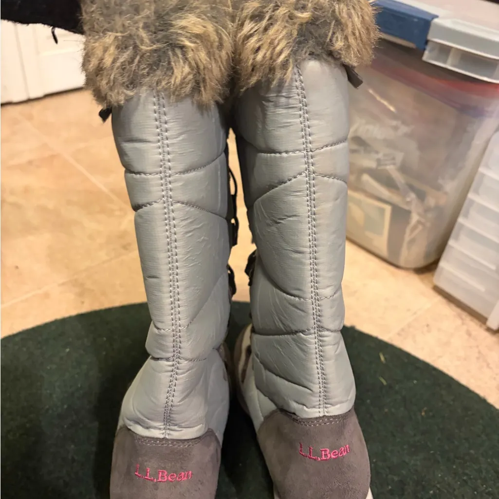 LL Bean Women's Winter Boots Gray Size 6.5 - Image 3