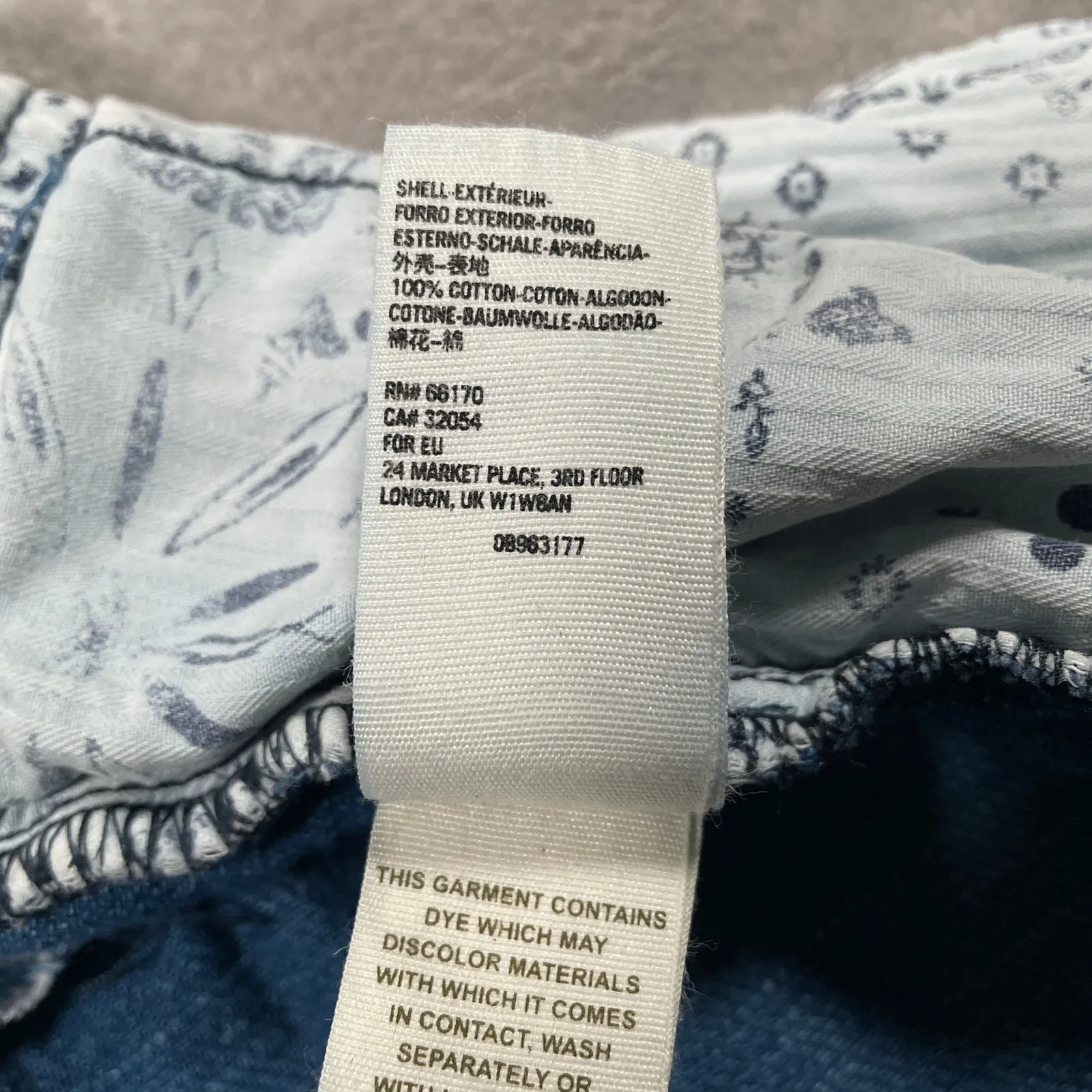 We The Free People Pants 4 Blue Mover & Shaker Denim Harem Loose Pleated Boho - Image 4