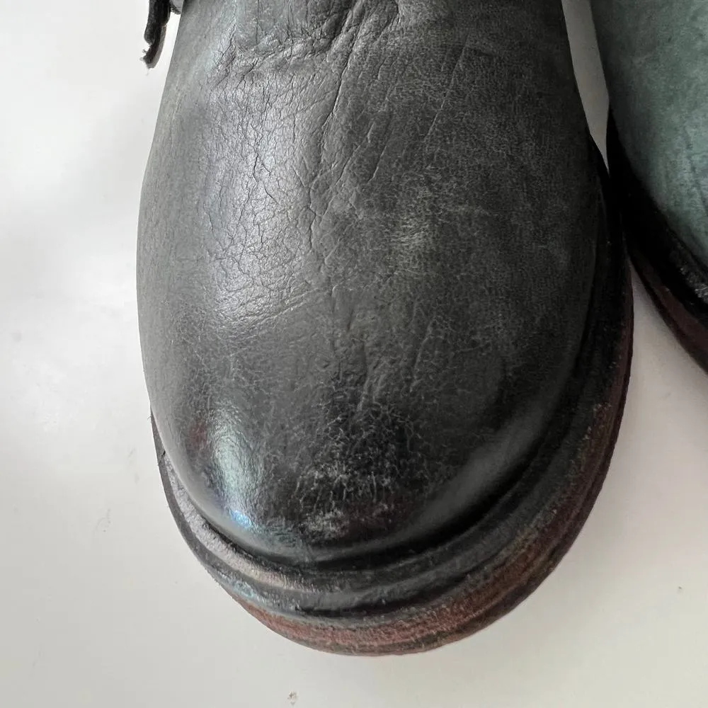 Treasure & Bond Women's Leather Moto Strap Ankle Boots Size 8 Grunge Trendy - Image 9