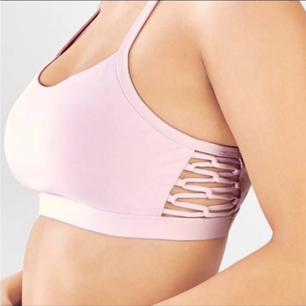 Fabletics Lilac Petal Pink Purple Pink Sports Bra L - Image 3