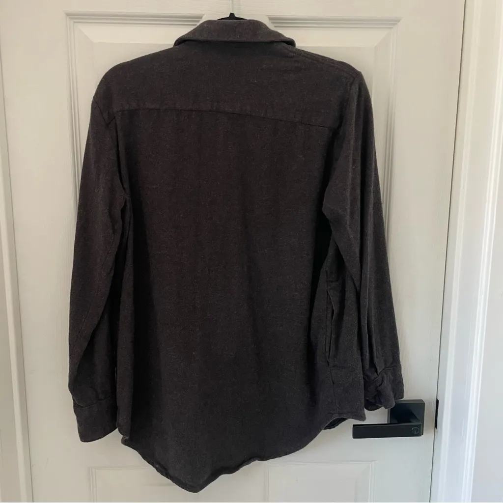 Madewell Shacket Cozy Knit Long Sleeve Button Down Shirt - Image 4