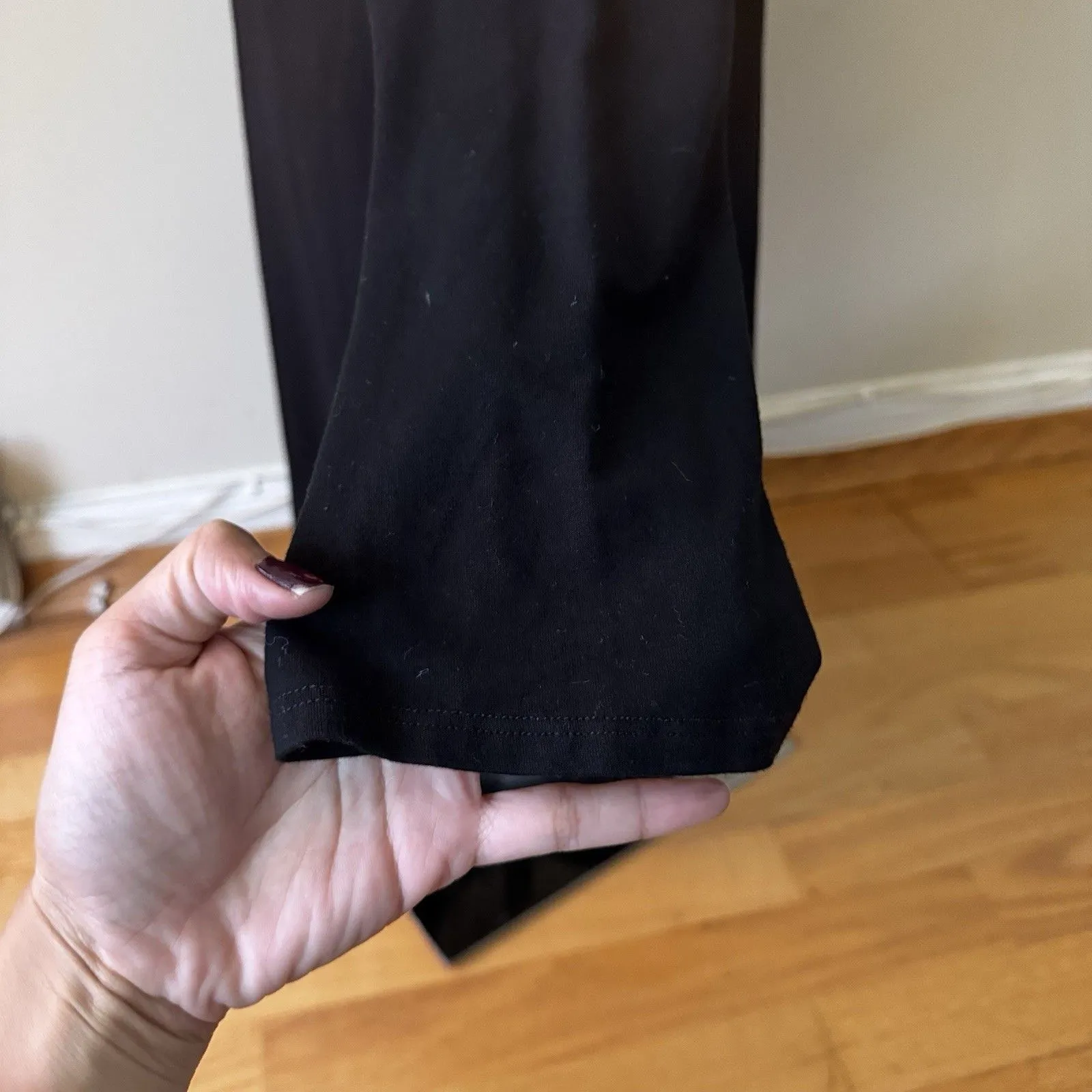 Eileen Fisher Petite 3/4 Sleeve Viscose Blend Tunic Swing Dress Black PP/PTP EUC - Image 11