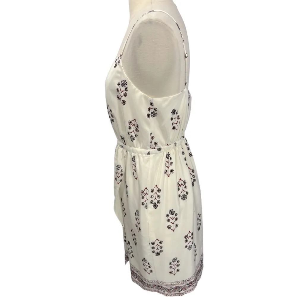 Madewell 100% Silk Sandstar Floral Mini Dress in Vinefloral Indian Sz 4 Romantic - Image 6