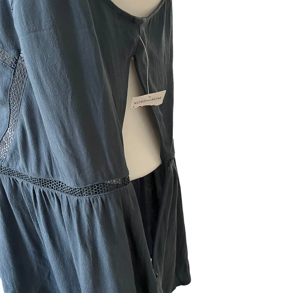 NWT, Trouve Cut Out Spaghetti Strap Drop Waist Tunic Top Size L - Image 9