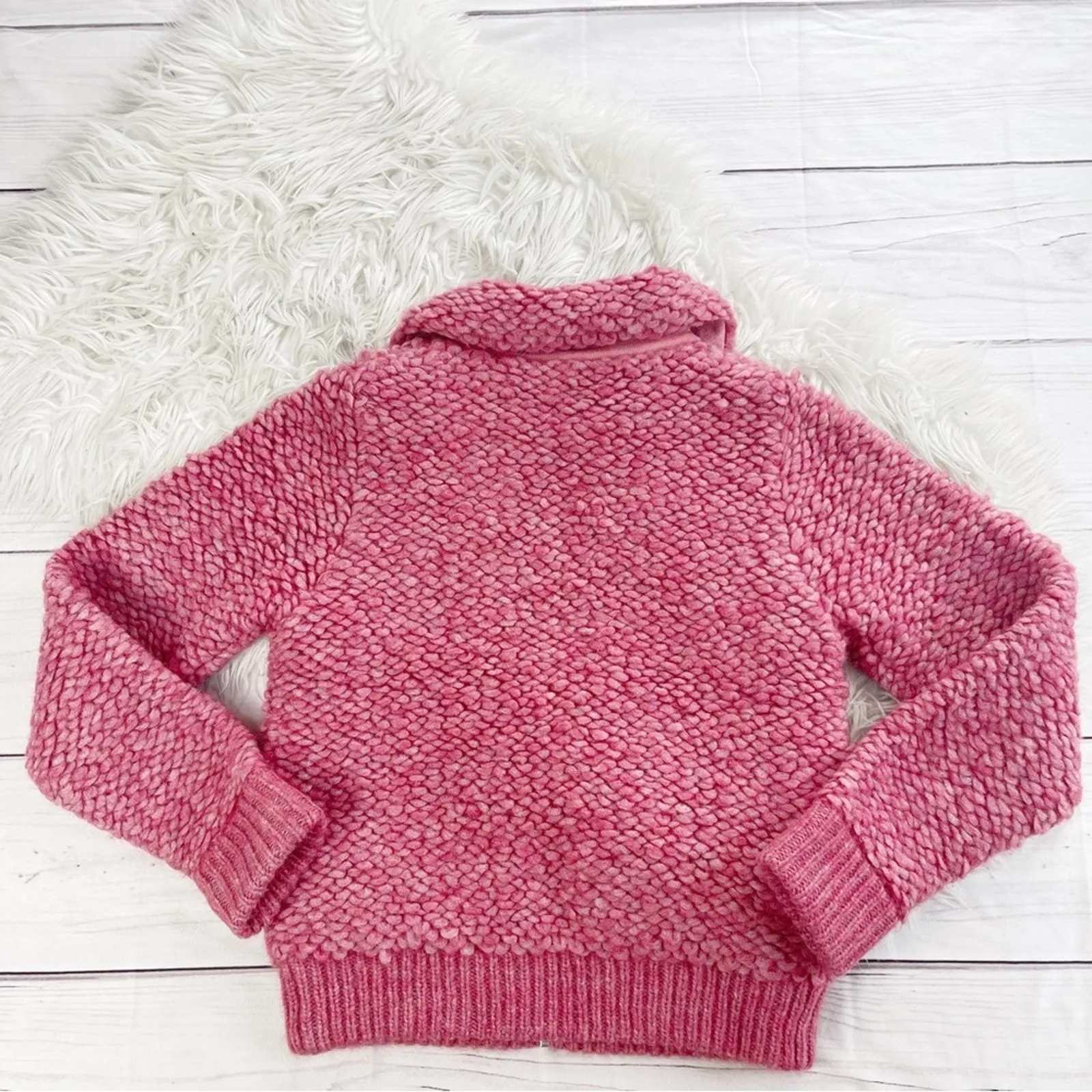 🆕 Loveshackfancy Almeria Sweater‎ Jacket Love Shack Fancy in Pink Size XS - Image 8