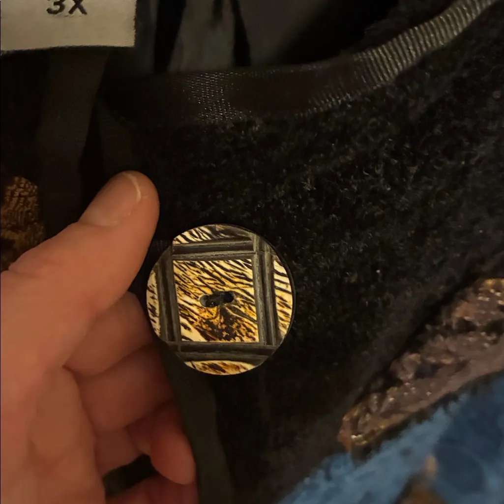 Indigo moon true vintage preloved jacket blazer Purple Size 18 - Image 5