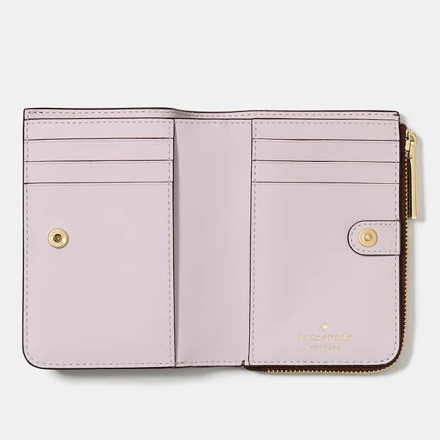 Kate Spade New York Lena Small L Zip Wallet - Hot Fudge/TuTu Pink - NIP - Image 3