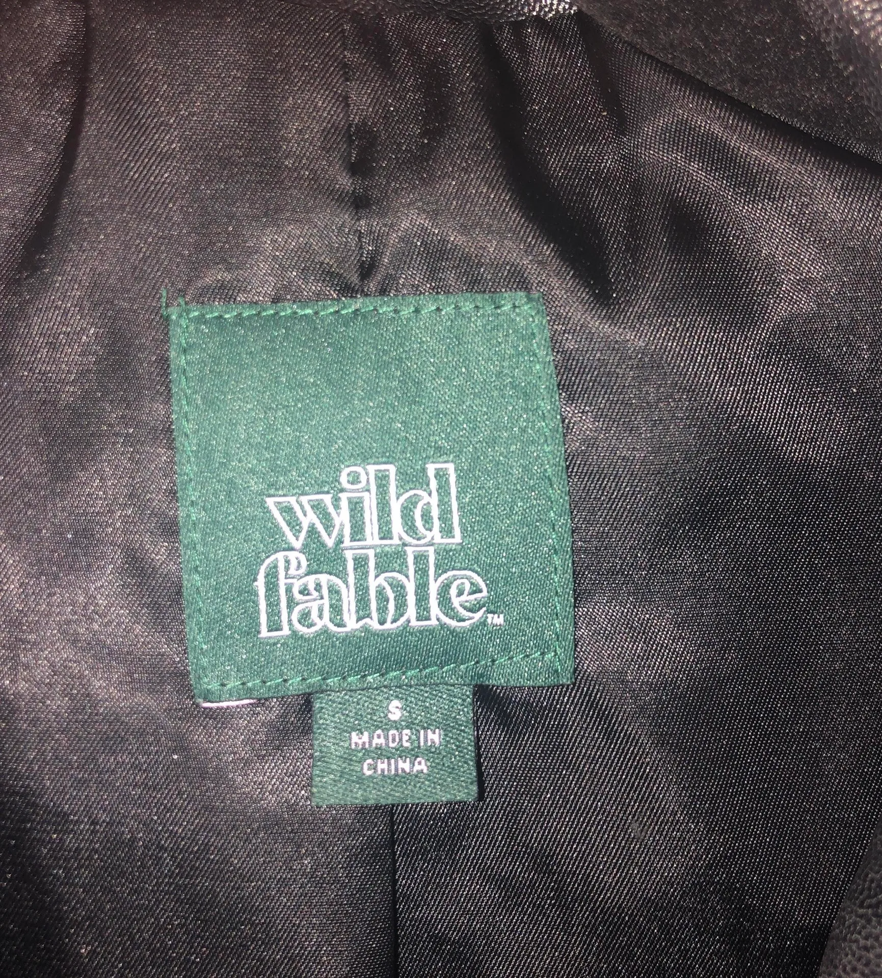 Wild Fable Black Leather Jacket - Image 3