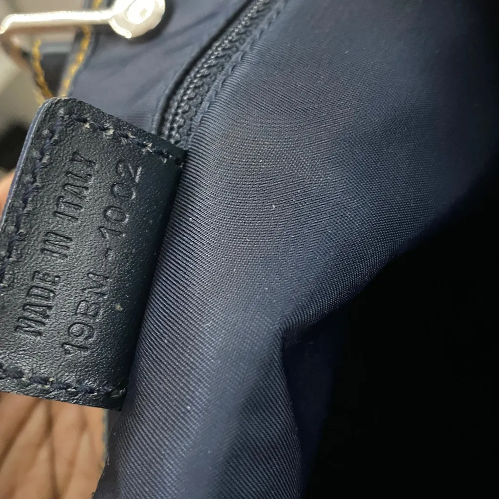 Authentic Christian Dior Oblique Denim Shoulder  Bag - Image 10