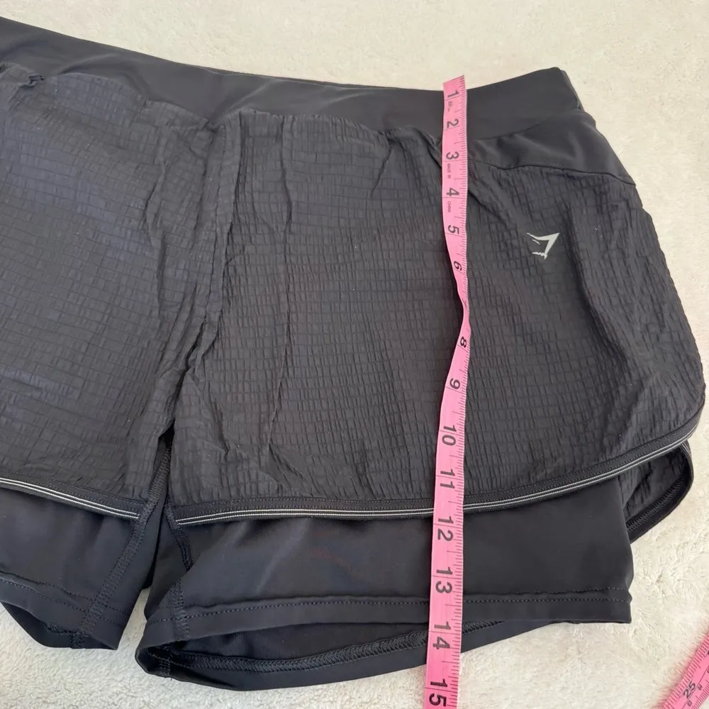 Gymshark Speed 2 in 1 Shorts Training Running Black Women’s  XXL - Image 9
