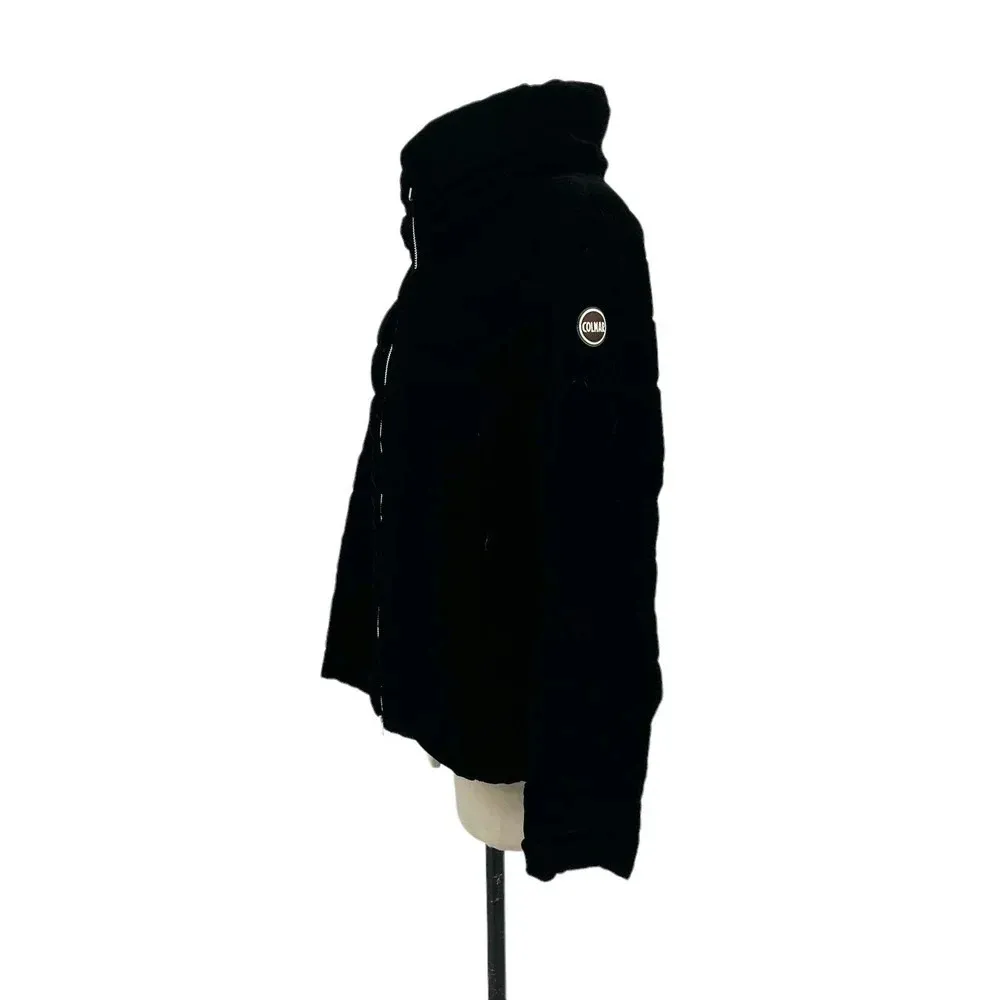 COLMAR ORIGINALS Black Velvet Puffer Jacket Duck Down‎ Size 46 / US 10 - Image 8