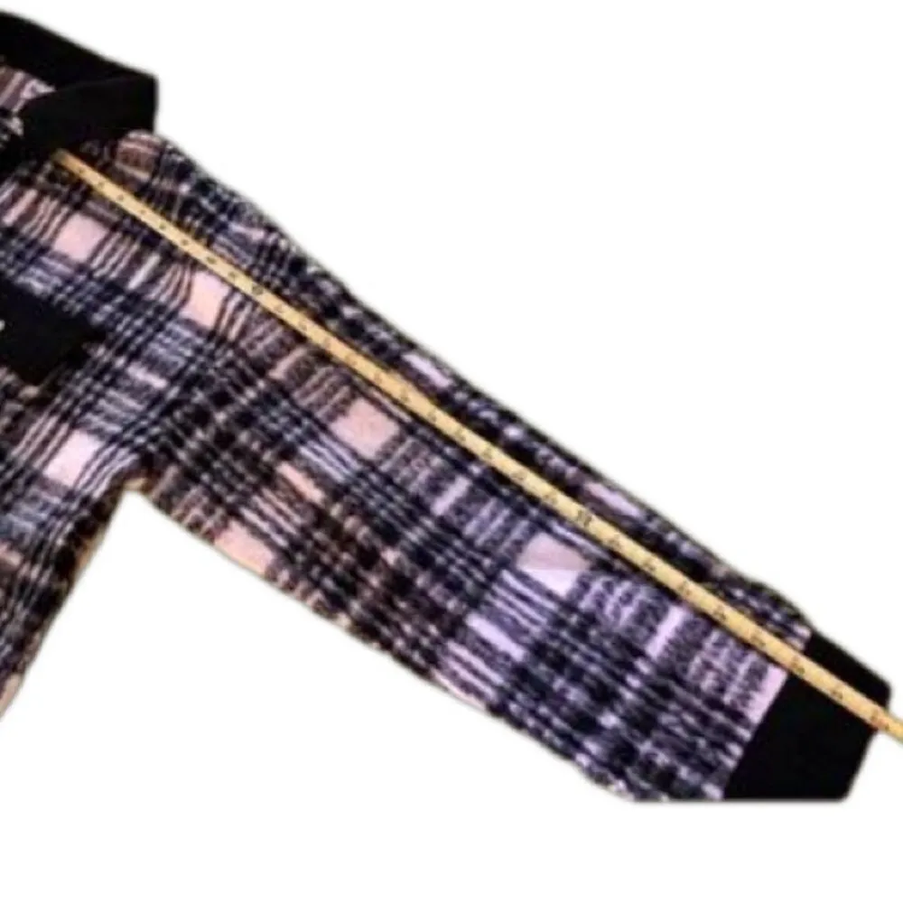 Plaid Shirt Jacket Shacket Ladies Large Black and White Relaxed Fit Multiple - Image 10