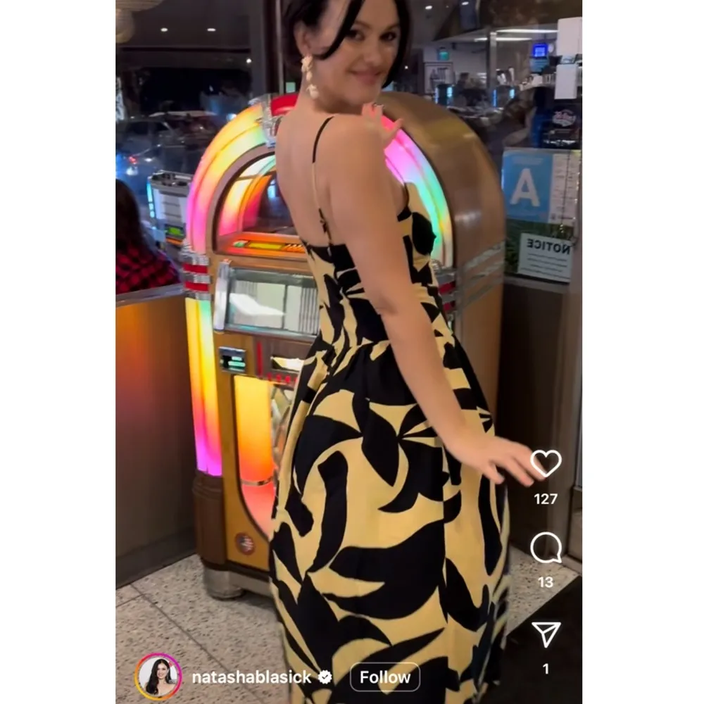 MON RENN viral bloggers favorite 100% cotton surreal midi dress NWT Black Size M - Image 7