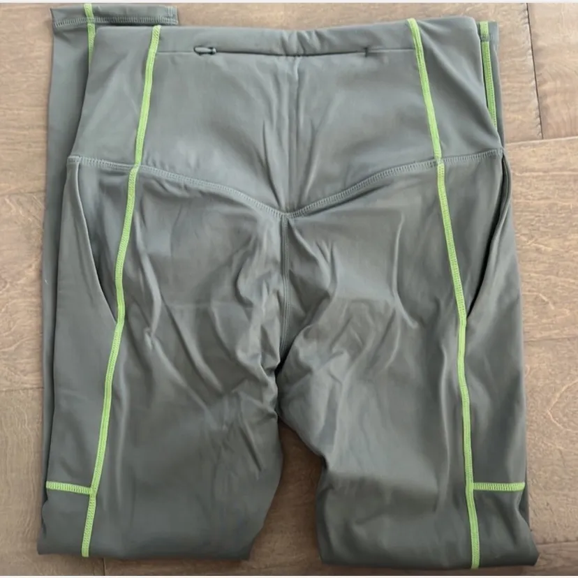 $140 Fabletics smoke green phoenix long sleeve and trinity high waited leggings - Image 11