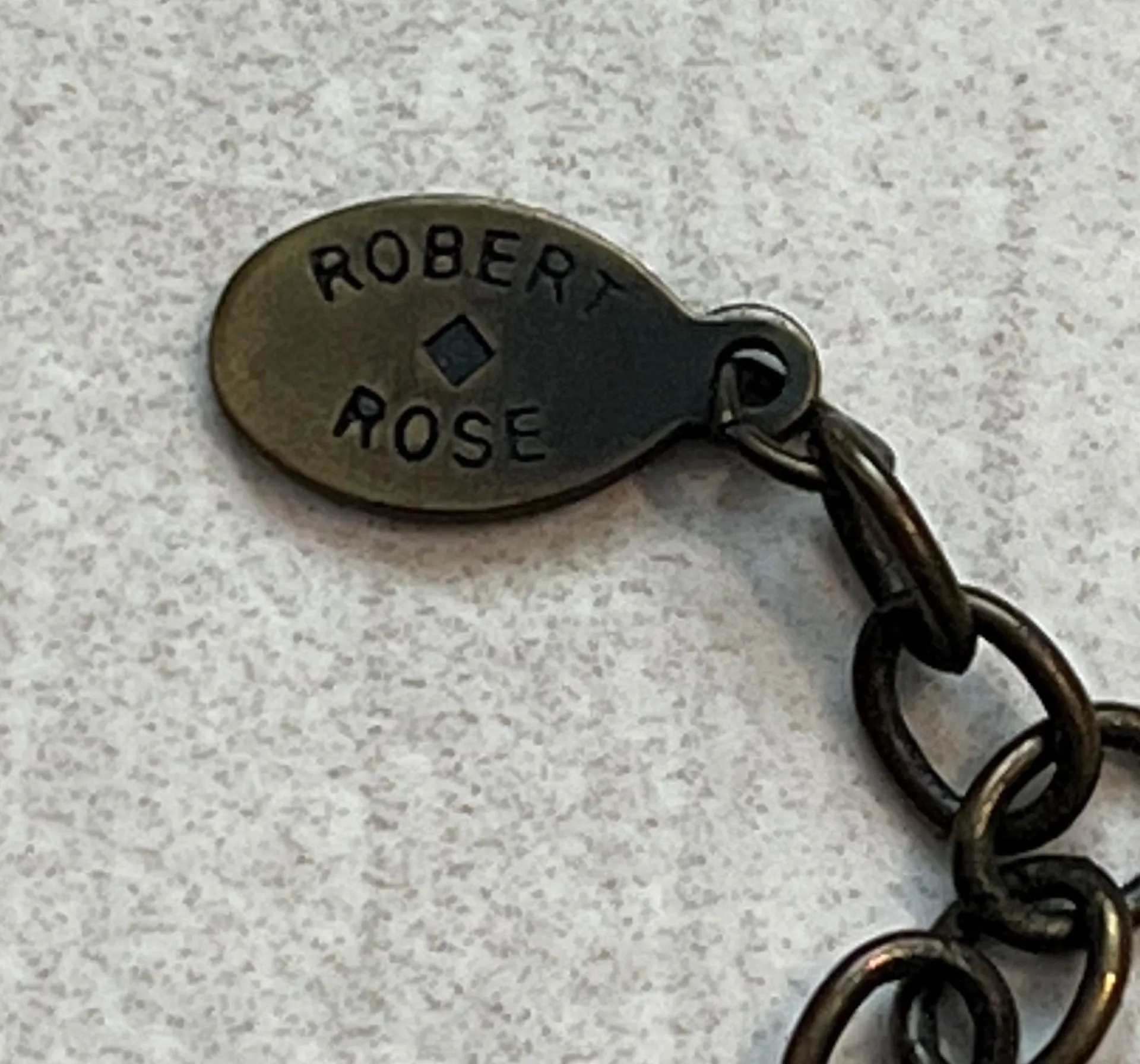 Vintage Y2K  Medallion Necklace Burnt Orange Teardrop Cluster - Image 3